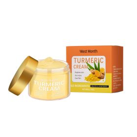West&Month Turmeric Moisturizing Face Cream - Brighten Skin Tone, Hydrate And Nourish, Gentle Daily Skin Care