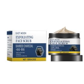 East Moon Charcoal Facial Scrub, Gentle Exfoliating Comfort Cleansing Face Moisturizing Moisturizing Scrub (Option: 120g-153.6g-2.83*2.83*2.04inch)