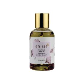 Luxurious Rose Petal Body Oil With Natural Oils (Variation Value 1: Lavender & Vanilla)