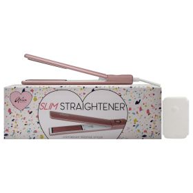 Slim Hair Straightener - Pink by Aria Beauty for Women - 1 Pc Flat Iron (Gender: Women)