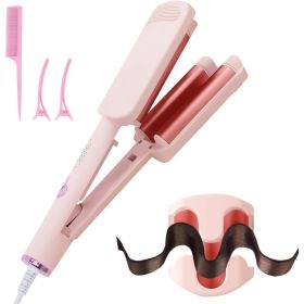 32mm Egg Roll Curling Iron Egg-Shaped Curler with Negative Ions Cake Roll Large Curls Short Hair Woolly Curls Water Wave Curling Iron (Color: 1)
